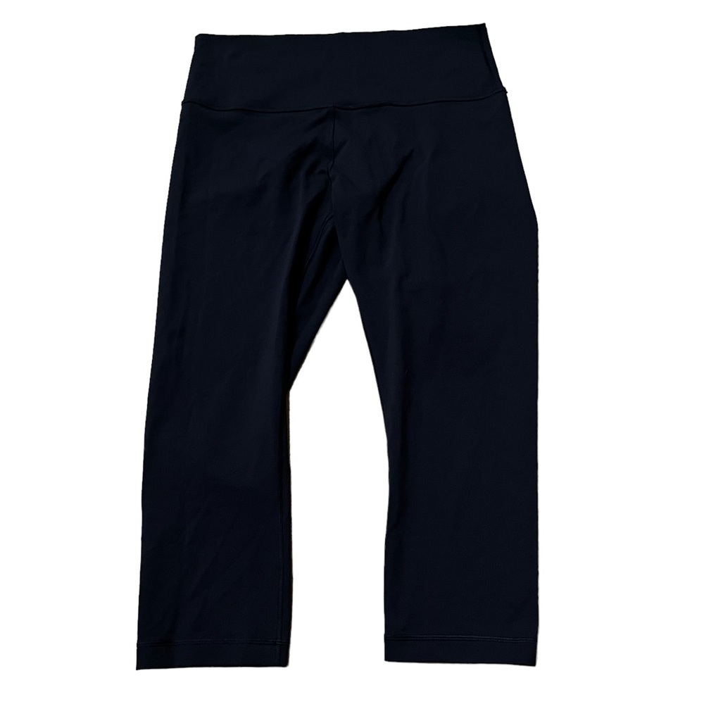 Lululemon Wunder Under Crop High Rise Full-On Luon 21" Black Size 12